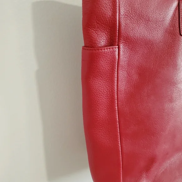 Express Design Studio Large Leather Tote - Picture 3 of 7